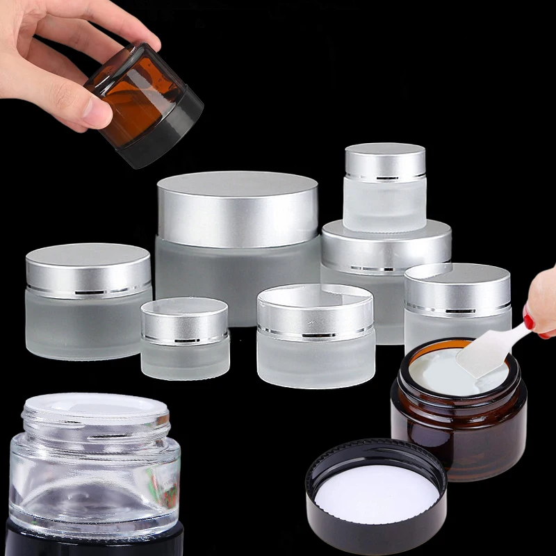 5Pcs 5g-100g Mini Amber Round  - Amber Jar Candle ulasan dan harga