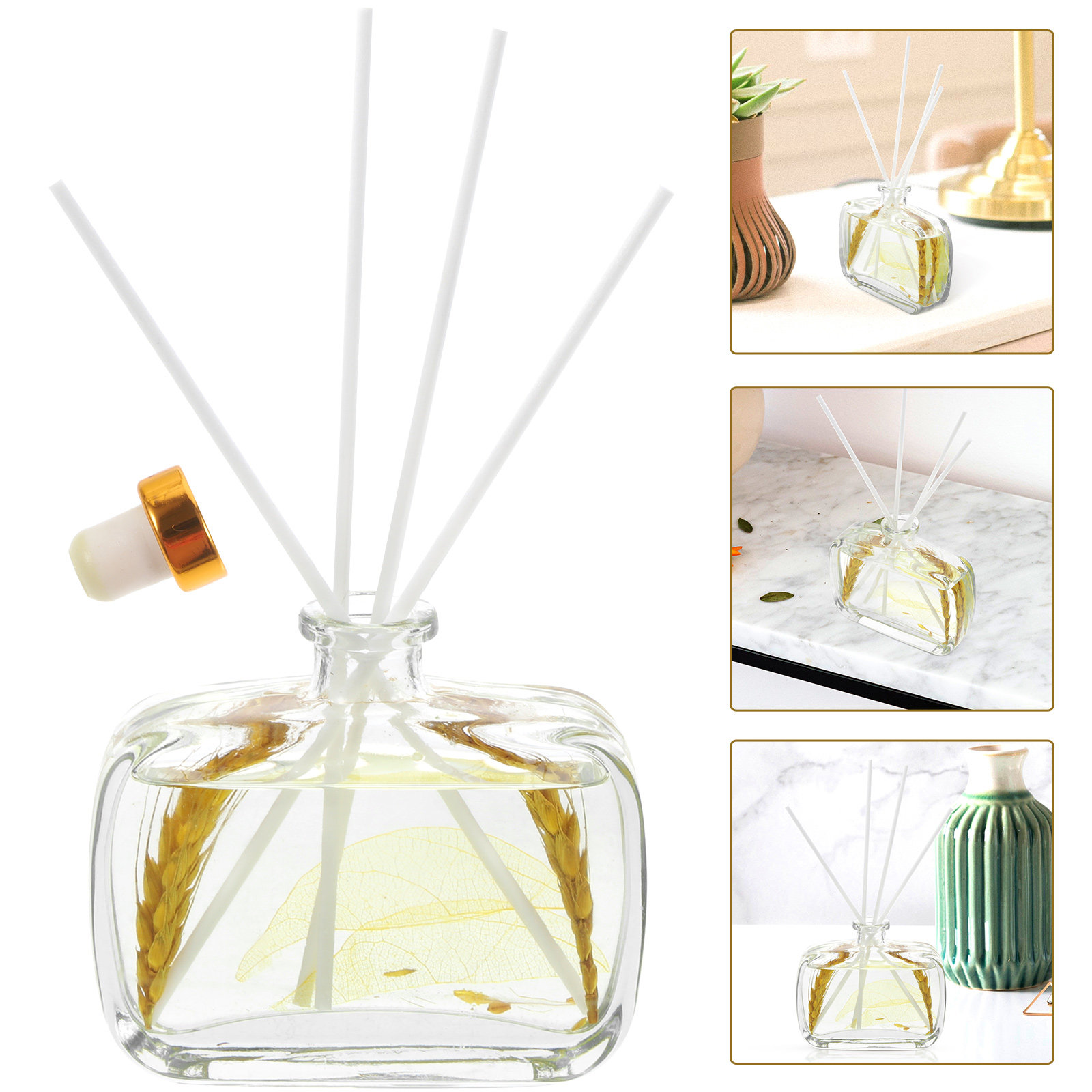 1Set Aromatherapy Essential Oi - Home Fragrance Leather Diffuser ulasan dan harga