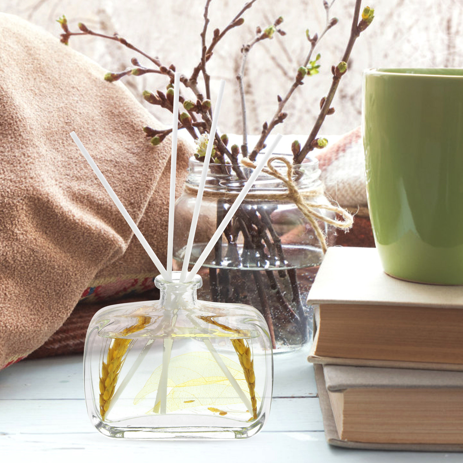 1Set Aromatherapy Essential Oi - Home Fragrance Leather Diffuser ulasan dan harga
