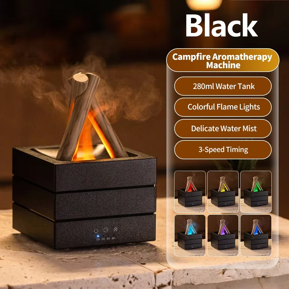 Air Humidifier Flame Essential - Home Fragrance Leather Diffuser ulasan dan harga