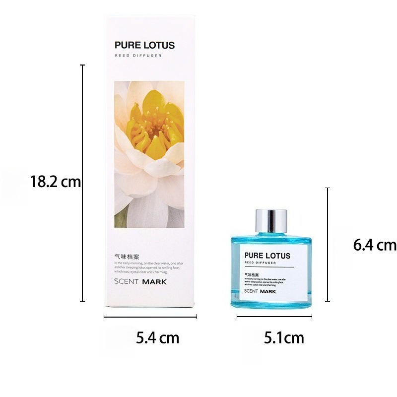 50ML Reed Diffuser Sets Lotus  - Home Fragrance Jasmine Diffuser ulasan dan harga