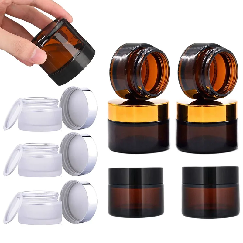 5Pcs 5g-100g Amber Empty Glass - Amber Jar Candle ulasan dan harga