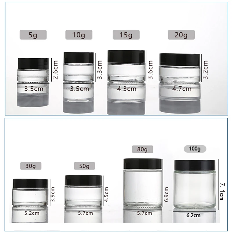 5Pcs 5g-100g Amber Empty Glass - Amber Jar Candle ulasan dan harga
