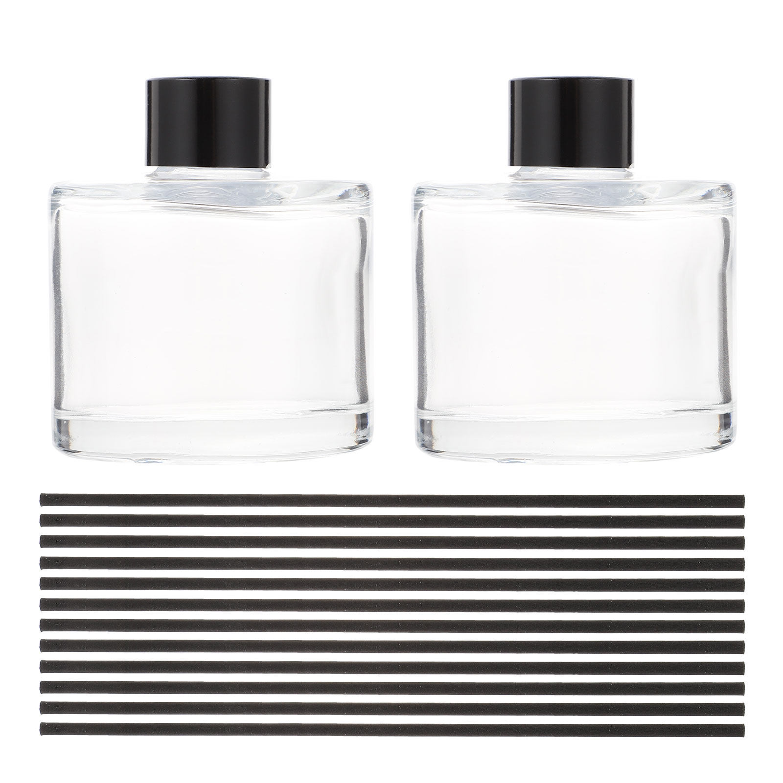 Glass Reed Diffuser Bottle Set - Home Fragrance Leather Diffuser ulasan dan harga