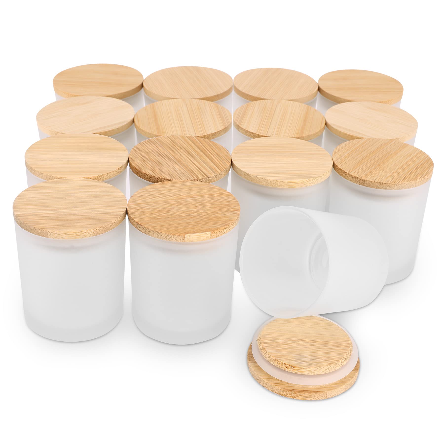6-Pack 6OZ Frosted Amber Glass - Amber Jar Candle ulasan dan harga