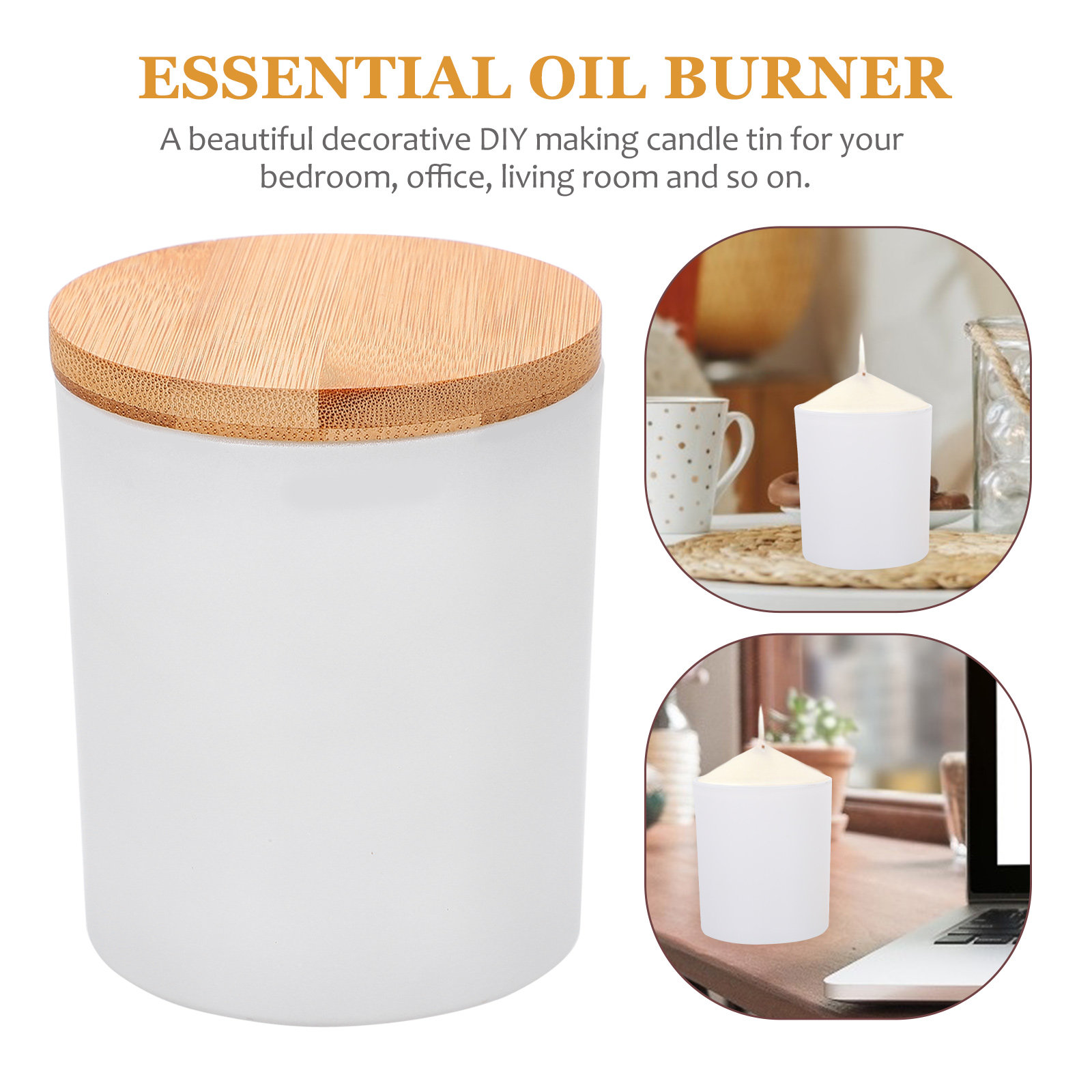 Glass Amber Jars with Lid Roun - Amber Jar Candle ulasan dan harga