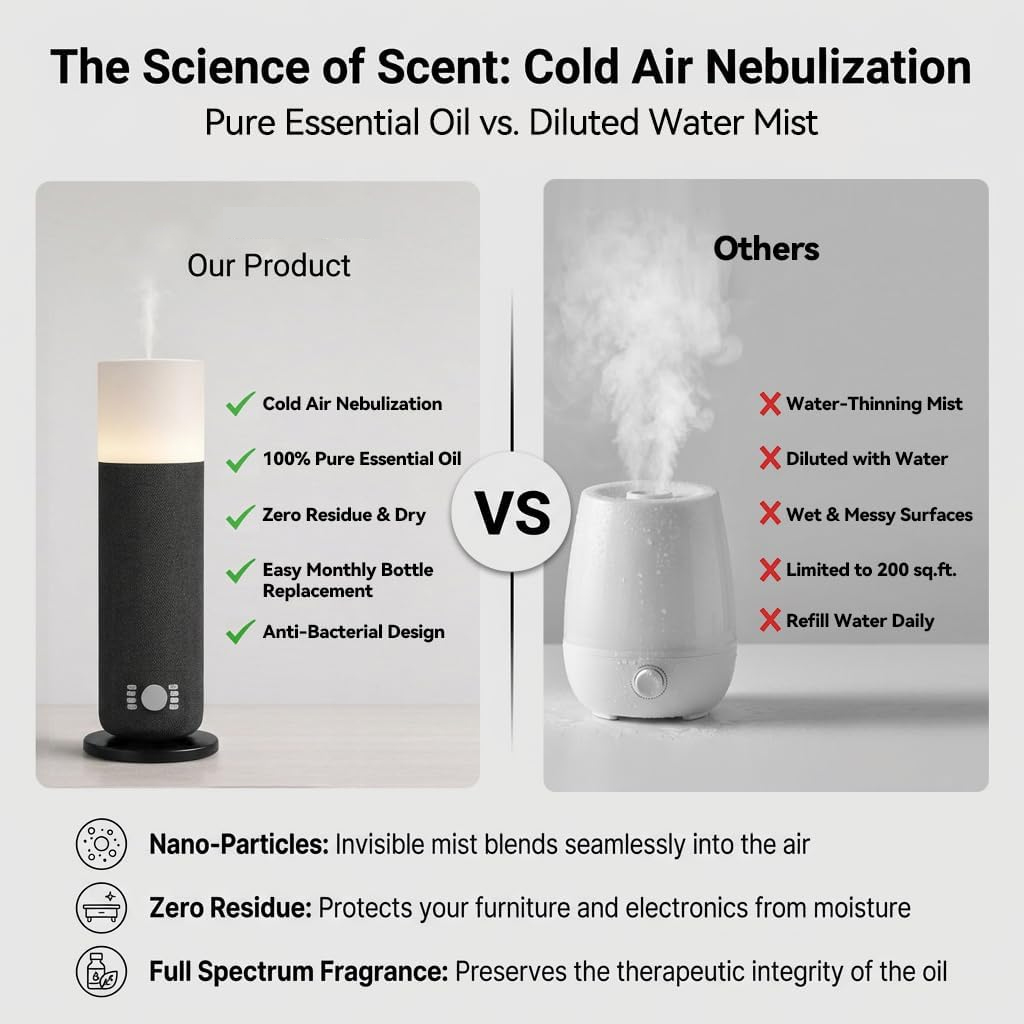 NAMSTE 120ML Tower Scent Diffu - Home Fragrance Diffuser Electric ulasan dan harga